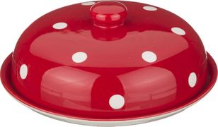 блюдо для блинов с крышкой горошек высота=10 см. диаметр=23 см. (кор=12шт.)