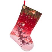 мешочек сапожок санты для подарков 47 см без упаковки (кор=96 шт)