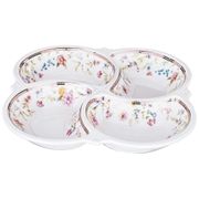 менажница 4-х секционная луговые цветы 20*20*3 см (кор=18шт.)