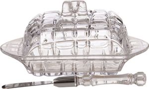 масленка + нож 17*11 см. высота=7,5 см. коллекция muza (кор=18шт.)