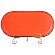 блюдо seasons овальное 30*15 см цвет оранжевый (кор=6шт.)