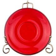 блюдце seasons большое для кофейной чашки 16 см цвет красный (кор=24шт.)