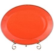 тарелка seasons 30*23,5 см овальная цвет оранжевый (кор=12шт.)