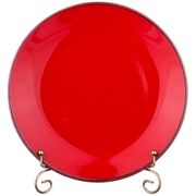 тарелка seasons плоская 24 см цвет красный (кор=12шт.)