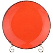 тарелка seasons плоская 24 см цвет оранжевый (кор=12шт.)