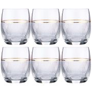 набор стаканов для виски viola elegance из 6 шт. 300 мл. высота=10 см. (кор=8набор.)