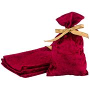 набор мешочков подарочных из 5шт сувенир, 20х13см, 100%пэ, вилюр, бордо.