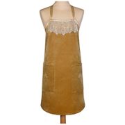 фартук шик ,золотистый, 100%пэ, вышивка