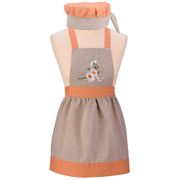 фартук маленький декоративный  кантри ,рыжий, 100%х\б,