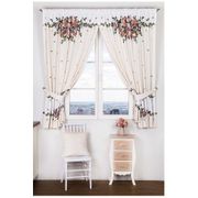 комплект штор кухонных  из 2-х шт на шторной ленте, винтаж143х180 ,крем,100% х\б,твил