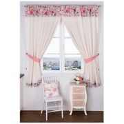 комплект штор кухонных из 2х шт розовая дымка 150х180см ,100% хлопок, беж