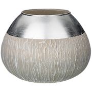 ваза fidelis  gemma silver  диаметр 20 выстота 15 см