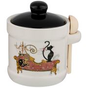 сахарница грация 13*11*12 см. 300 мл. с ложкой (кор=36шт.)