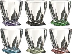 набор стаканов для виски из 6 шт. квадро декорейшн 72т76 340 мл высота=10 см (кор=1набор.)