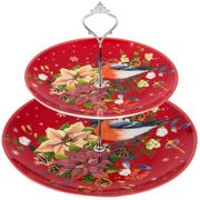 этажерка 2-х ярусная диаметр=27/20 см. высота=24 см. (кор=12шт.)