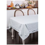 набор из скатерти и наперона нежная мята 160*220 см (кор=10 шт)