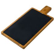 доска сервировочная agness 40*19*1,5 см.бамбук, сланец (кор=6шт.)