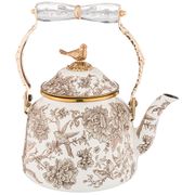 чайник эмалированный agness со складывающейся ручкой, 2,5л