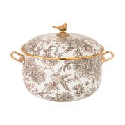 кастрюля эмалированная agness с крышкой, 3,8л, диа.20см