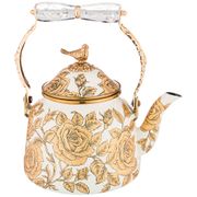 чайник agness эмалированный со складывающейся ручкой, 2,5л