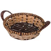 корзинка с ручками коллекция натурель золотой кант 25*6/9 см (кор=100 шт.)