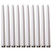 набор свечей из 10 шт. металлик перламутровый высота=24 см.
