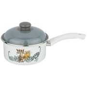 ковш agness эмалированный с пластик.ручкой, 1,5л диа.16см