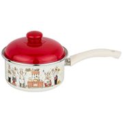 ковш agness эмалированный с пластик.ручкой, 1,5л диа.16см