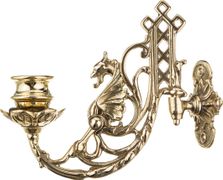 подсвечник настенный дракон длина=17 см. 