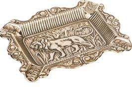 пепельница лев длина=16 см ширина=12 см