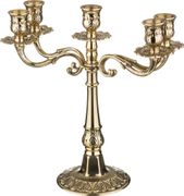 подсвечник на 5 свечей высота=25 см. (мал=7шт)