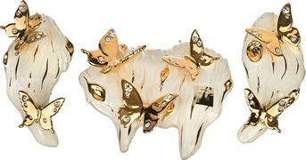 набор настенных декоративных украшений бабочки 26*13*8 см.
