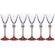 набор рюмок для ликера elisabeth brown smoke из 6 шт. 70 мл. высота=18,5 см. (кор=8набор.)