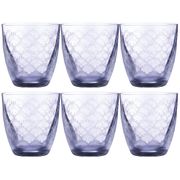 набор стаканов для виски elisabeth blue smoke из 6 шт. 300 мл. высота=9,5 см. (кор=8набор.)