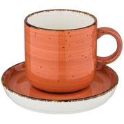 чайный набор на 1пер. 2пр. nature 350мл, оранжевый (мал=2/кор=24наб.)