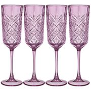 набор фужеров для шампанского из 4 шт.timeless аметист 175 мл