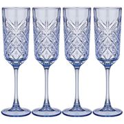 набор фужеров для шампанского из 4 шт.timeless сапфир 175 мл