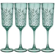 набор фужеров для шампанского из 4 шт.timeless изумруд 175 мл