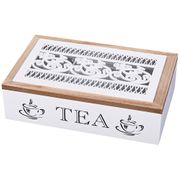шкатулка для чая 6-ти секционная 27*17 см высота=7,5 см (кор=16шт.)