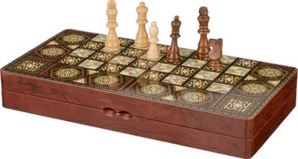 игра для взрослых шахматы+шашки+нарды 39,5*19,4*5,8 см (кор=24шт.)