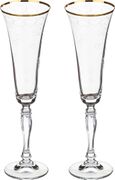 набор бокалов для шампанского из 2 шт.love 180 мл. высота=25 см.