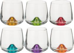 набор стаканов для виски из 6 шт. islands mix 310 мл высота=9 см (кор=8набор.)