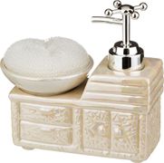 комплект:дозатор для моющего средства+губка 14*15*9 см. 400 мл. (кор=24комп.)