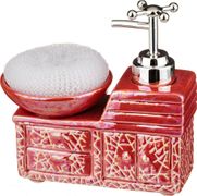 комплект:дозатор для моющего средства+губка 14*15*9 см. 400 мл. (кор=24комп.)