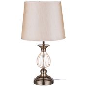 светильник настольный с абажуром ментон 48*25 см патрон е27 (кор=12 шт.)