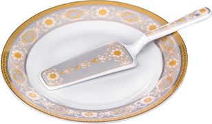 блюдо для торта с лопаткой диаметр=23 см. высота=2 см. (кор=20шт.)