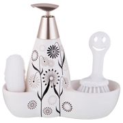 комплект:дозатор для моющего средства 500 мл.+губка и щетка 20*9*18 см. (кор=12комп.)