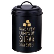 емкость agness черное золото для сыпучих продуктов сахар диаметр=11см. высота=15,5см (кор=12шт.)