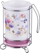 подставка под кухонные приборы георгина 10,5*10,5*16 см. (кор=18шт.)