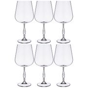 набор бокалов для вина из 6 шт. evita / scopus 670 мл высота=23 см (кор=8набор.)